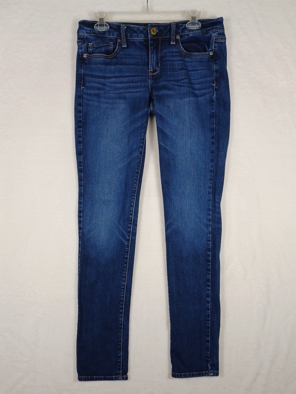 American Eagle Outfitters Womens 2011 Deep Blue 8 Long Stretch Skinny Jeans